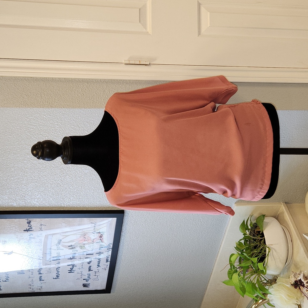 7th Avenue New York & Co Dusty Rose Kimono sleeve blouse